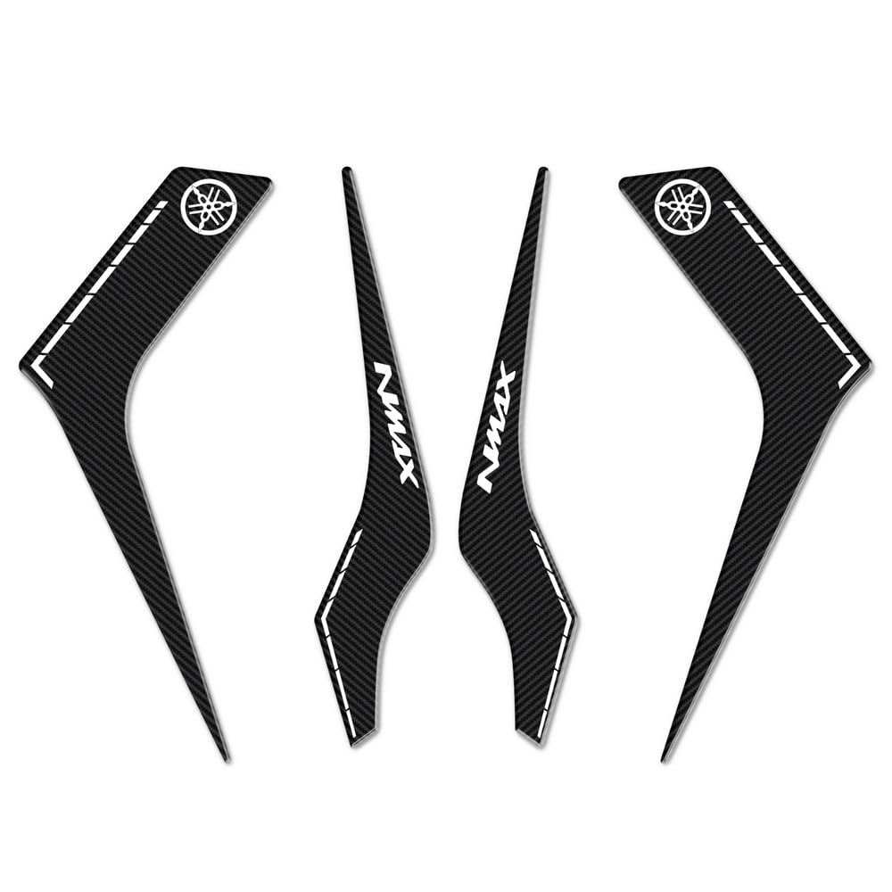 Yamaha NMax Büyük Yan Pad Koruyucu Set Karbon Beyaz