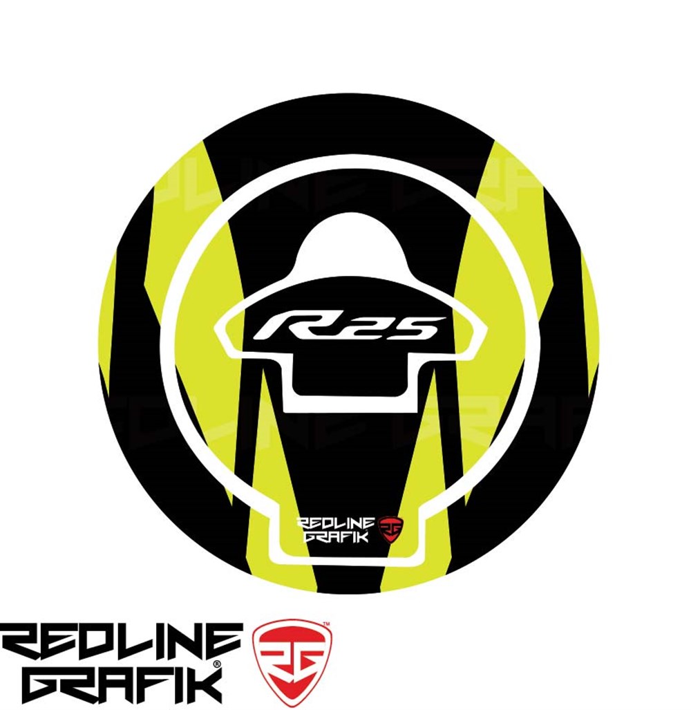 Yamaha R25 Neon Sarı Depo Kapak Pad