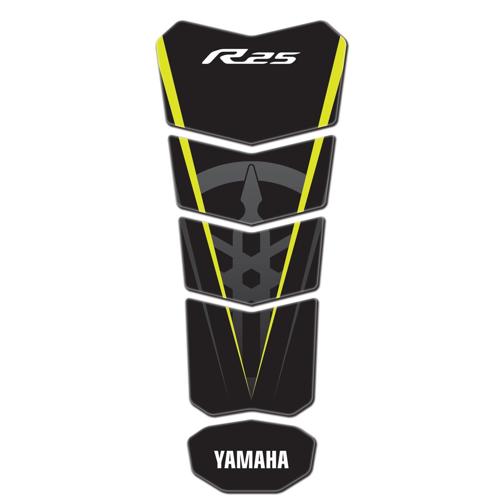 Yamaha R25 Night Flou Sarı Siyah Tank Pad 