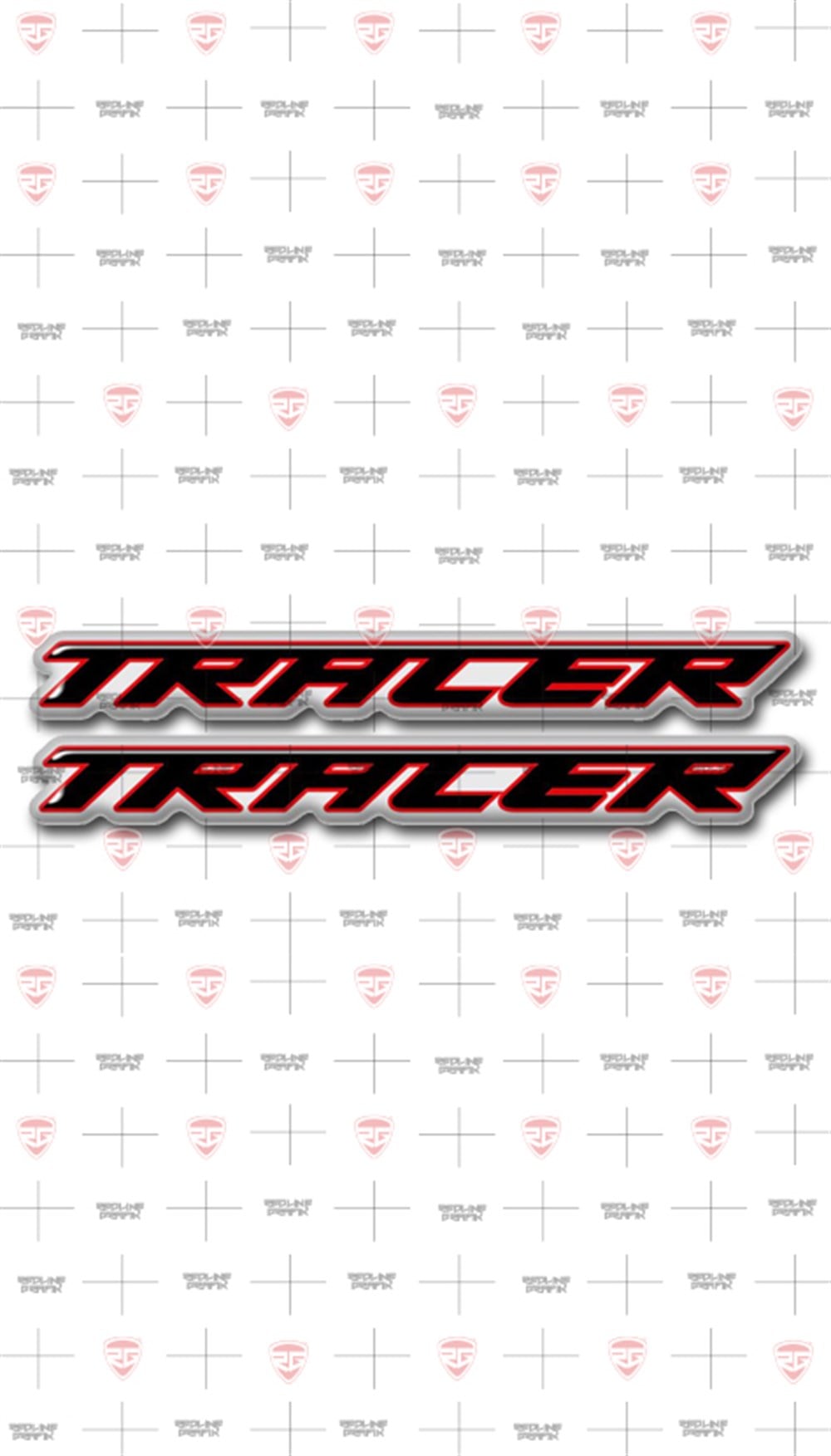 Yamaha Tracer 3D Damla Sticker Kırmızı