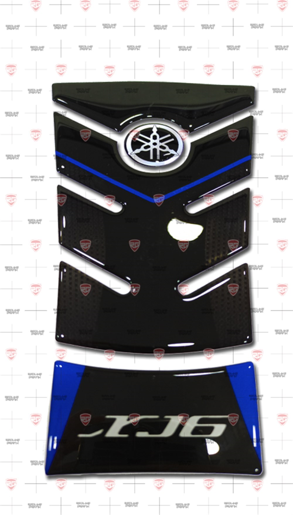 Yamaha XJ6 Tank Pad Race Blue