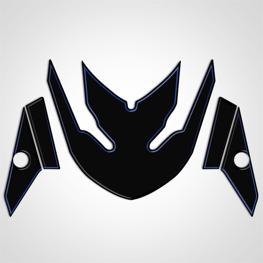 Yamaha Xmax 2014-2017 Ön Çamurluk Koruyucu Pad Siyah Mavi