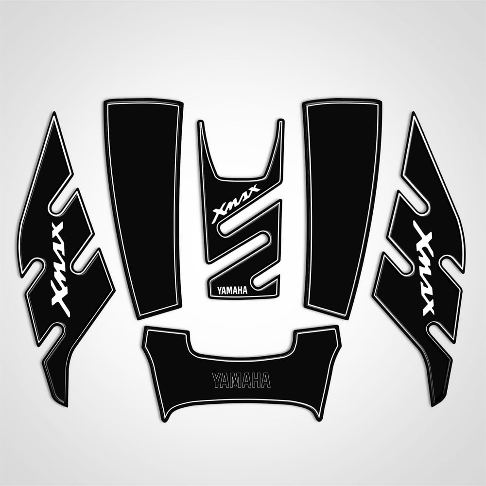 Yamaha Xmax 2014-2017 Tank-Yan Pad Set Siyah Beyaz