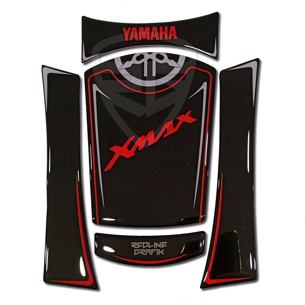 Yamaha Xmax 2018 Tank Pad Siyah Kırmızı