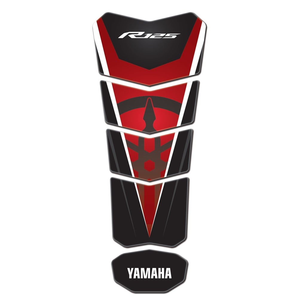 Yamaha Yzf R125 Red Black Tank Pad