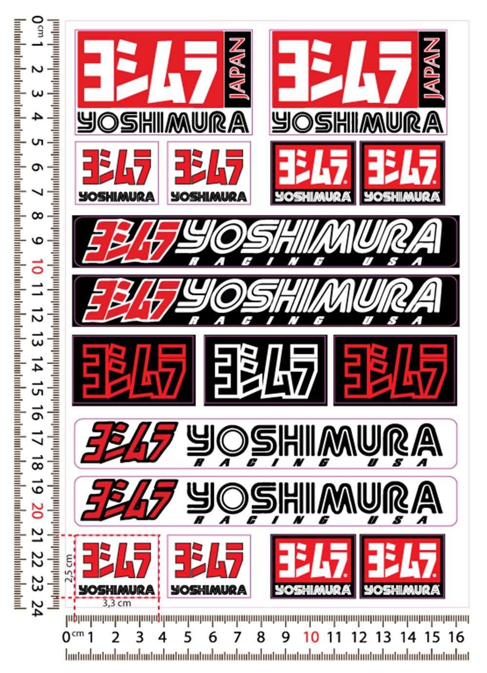 YOSHIMURA Sticker Set