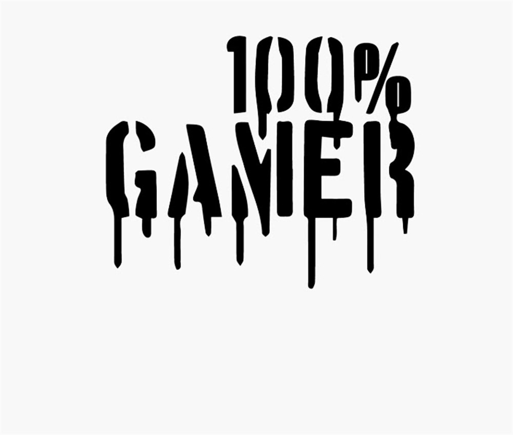 Yüzde 100 Gamer Sticker