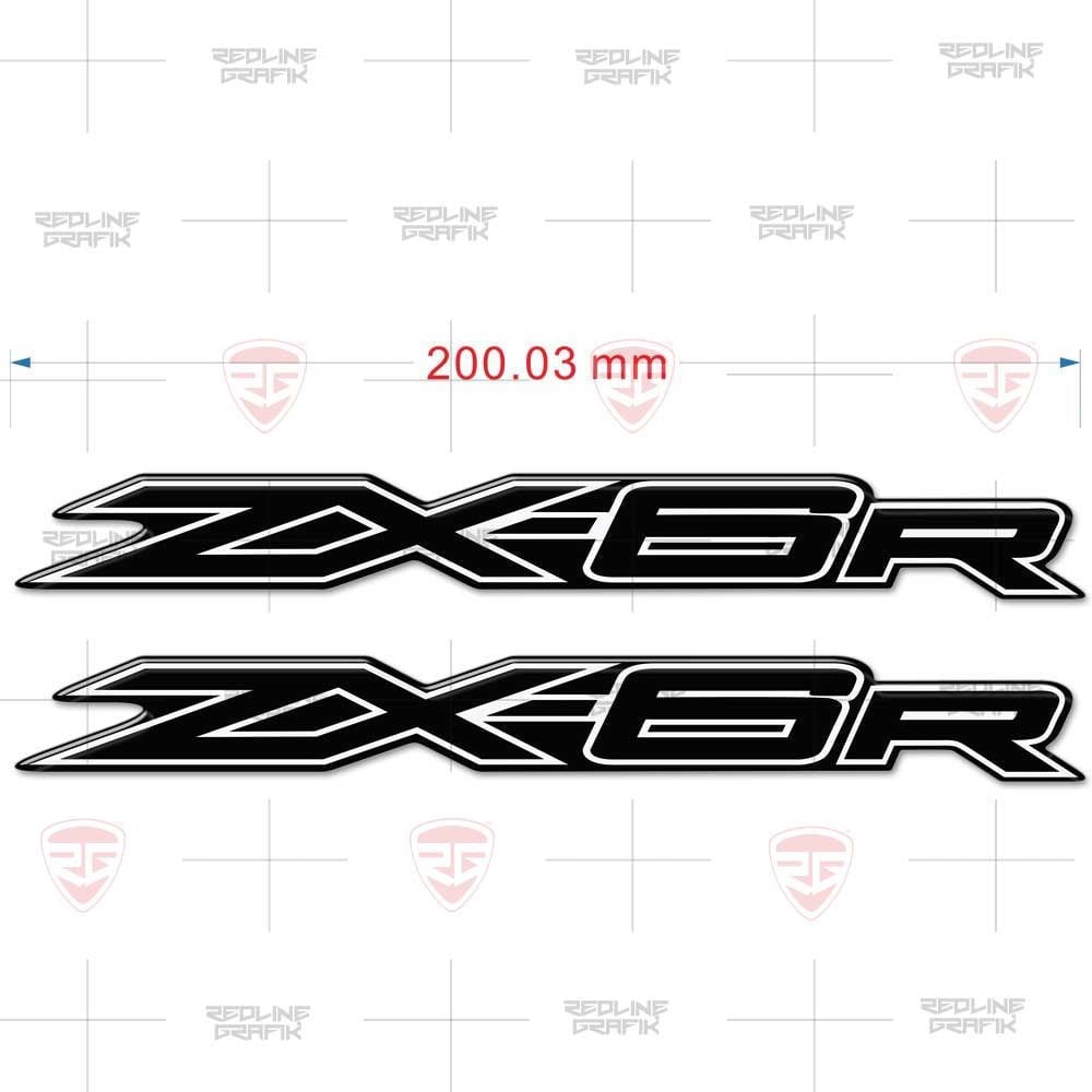 Zx6r Kabartmalı Siyah Beyaz 2 Adet Ücretsiz Kargo