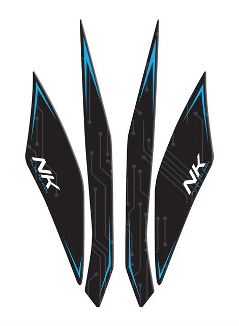 Ken_go様　ka na ta 3点 CF Moto 2023 250NK mavi siyah kafa grenaj koruyucu pad