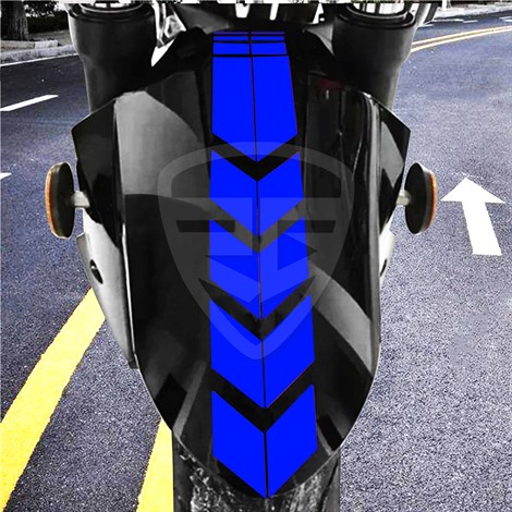 Motosiklet Çamurluk Sticker Mavi