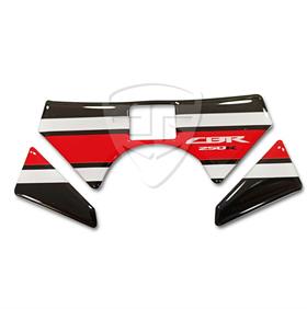 Honda CBR 250R Gidon(Mesnet) Pad Kırmızı-Siyah-Beyaz