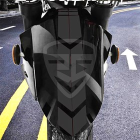 Motosiklet Çamurluk Sticker Siyah