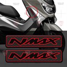 Yamaha Nmax Kırmızı Kabartmalı Motosiklet Sticker 2 Adet Yüksek Kalite