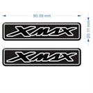 Yamaha Xmax Sticker Siyah Beyaz Kabartmalı  2 Adet Ücretsiz Kargo