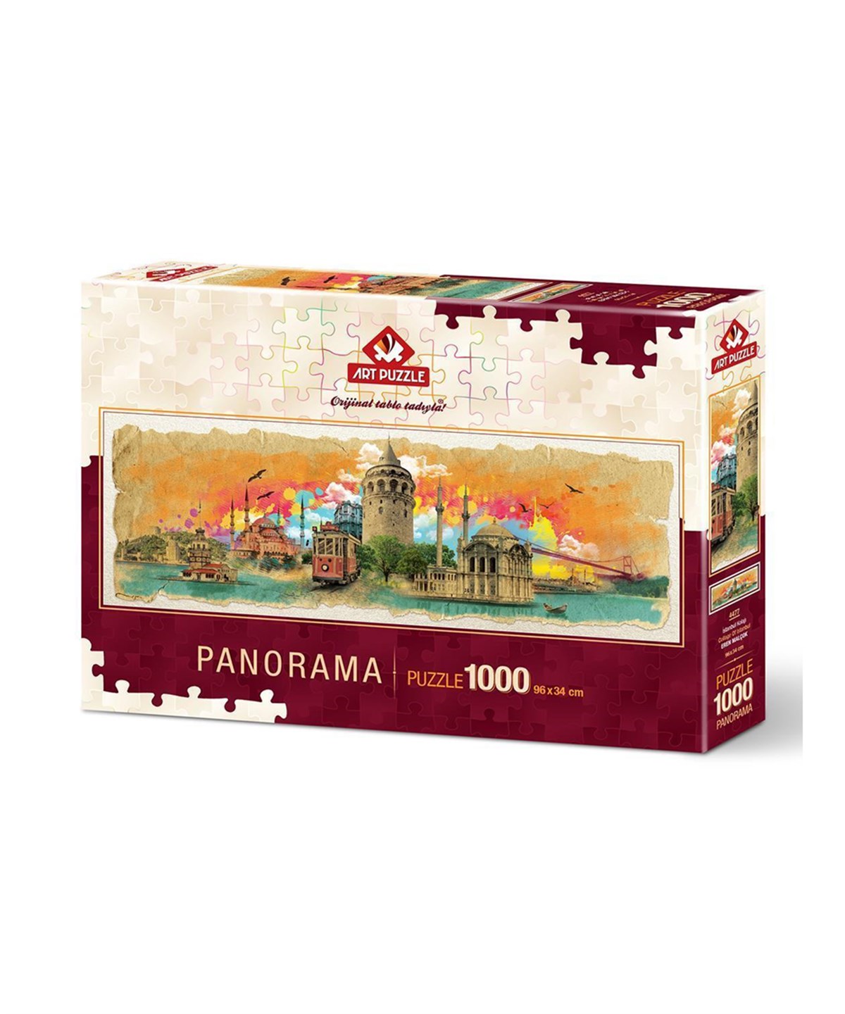 1000 Parça Puzzle, ART PUZZLE, Art Puzzle İstanbul Kolajı 1000 Parça Panorama Puzzle