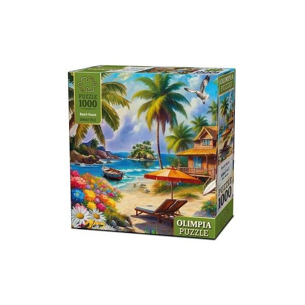 1000 Parça Puzzle, KS GAMES, Beach House Olimpia Puzzle 1000 Parça 15008