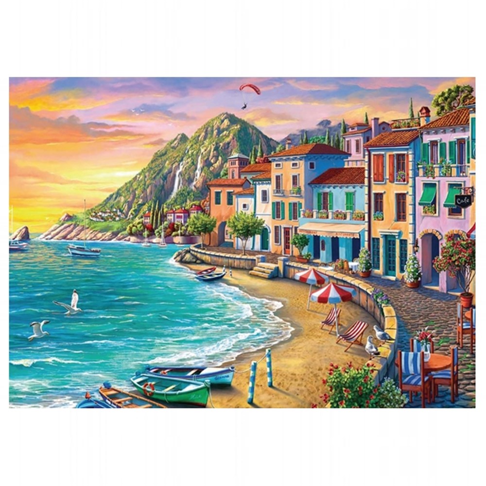 1000 Parça Puzzle, Merkez Oyuncak, Doğuş 1000 Parça Puzzle Sahil Manzarası 017