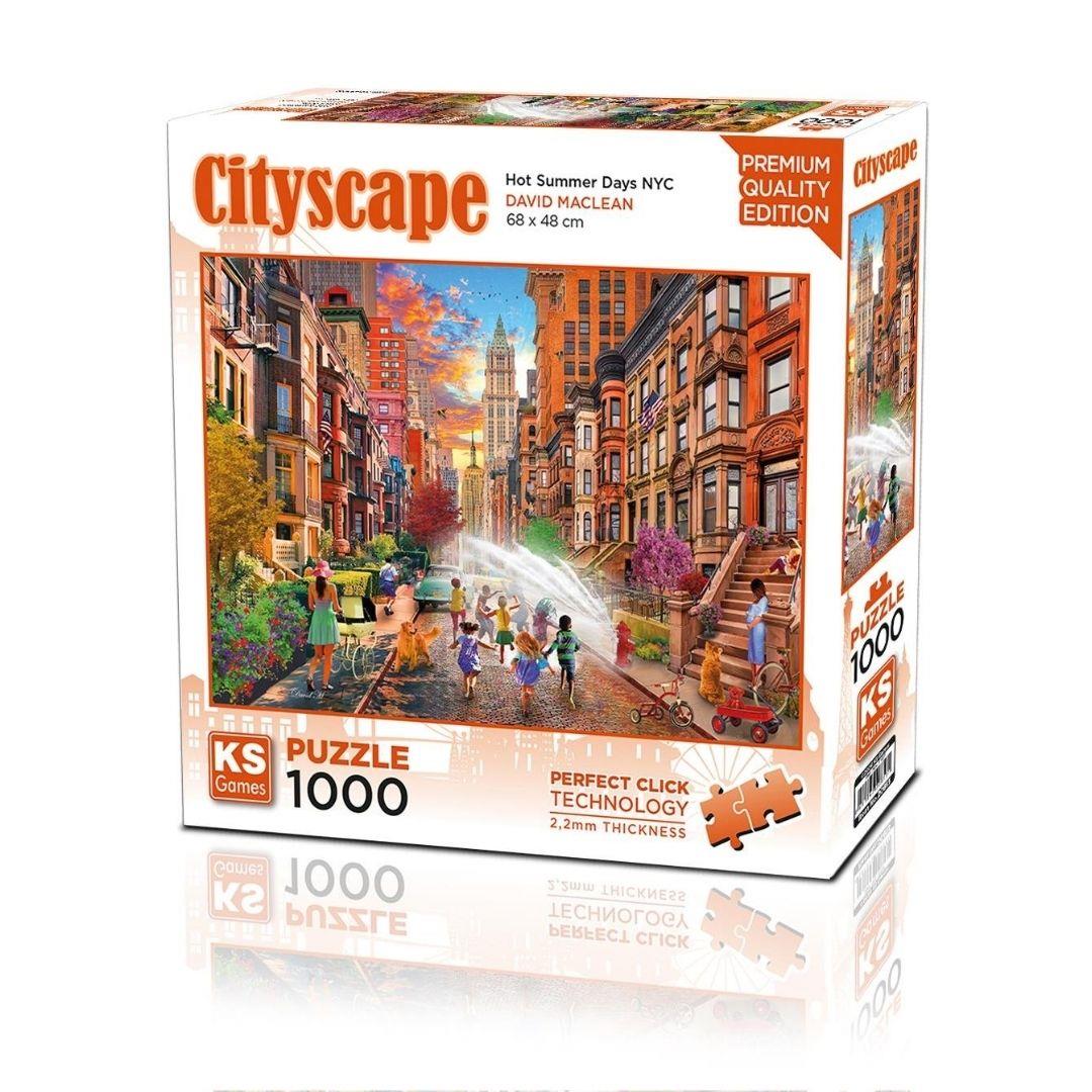 1000 Parça Puzzle, KS GAMES, Hot Summer Days NYC Puzzle 1000 Parça 20813