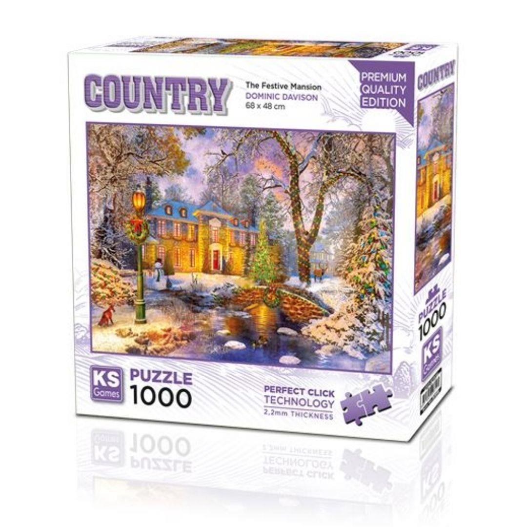 1000 Parça Puzzle, KS GAMES, The Festive Mansion Puzzle 1000 Parça 20819
