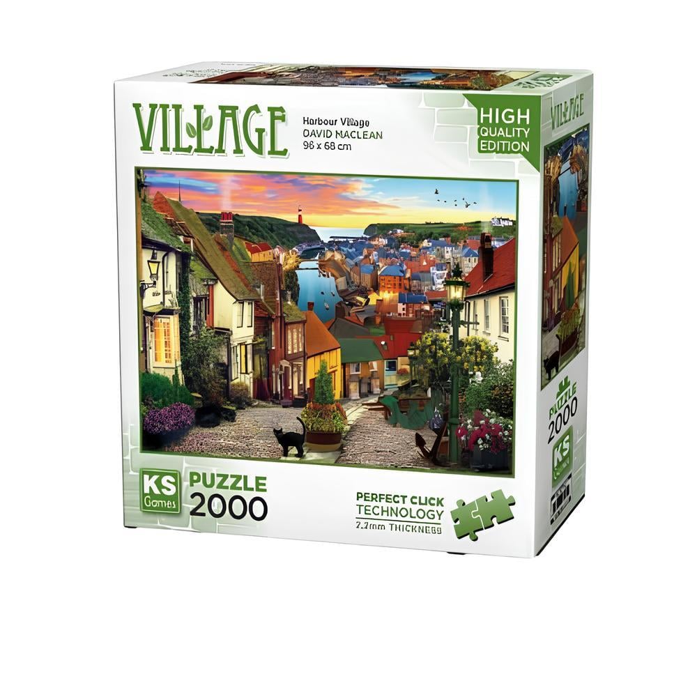 2000 Parça Puzzle, KS GAMES, Harbour Village Puzzle 2000 Parça 22525