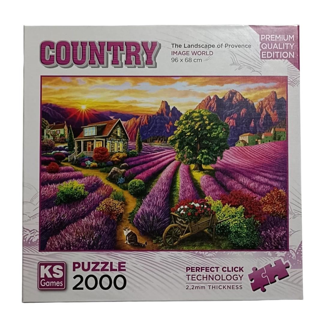 2000 Parça Puzzle, KS GAMES, The Landscape of Provence Puzzle 2000 Parça 22532