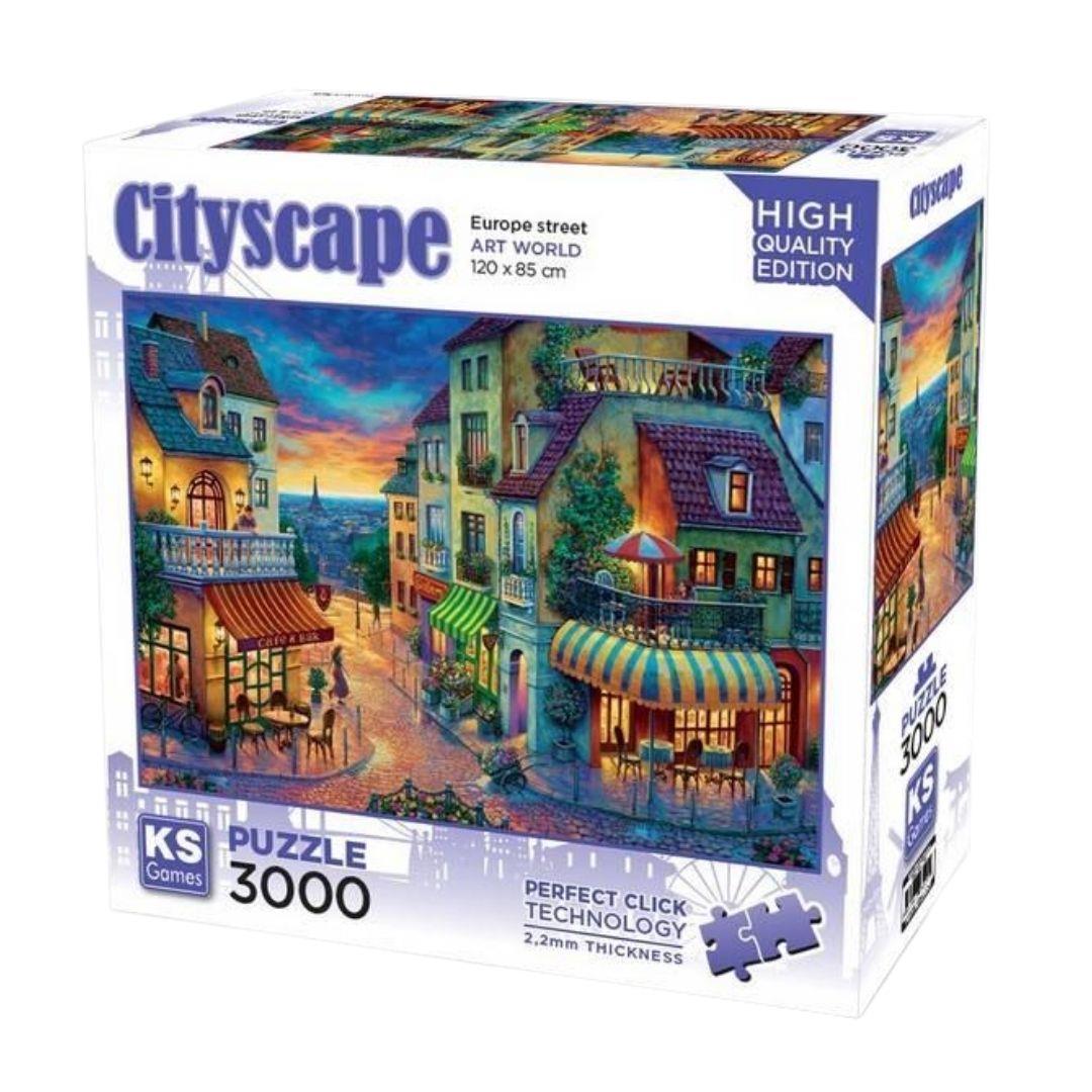 3000 Parça Puzzle, KS GAMES, Europe Street Puzzle 3000 Parça 23021