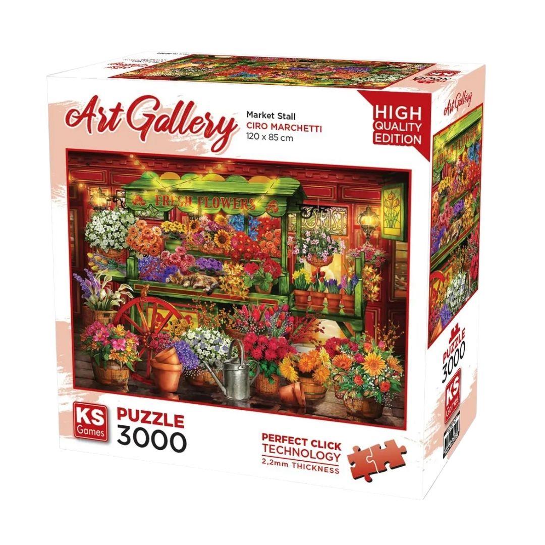 3000 Parça Puzzle, KS GAMES, Market Stall Puzzle 3000 Parça 23026