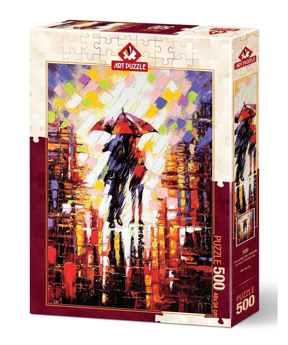 500 Parça Puzzle, ART PUZZLE, Art Puzzle Şemsiye Altındaki Aşk:500 Parça 5090