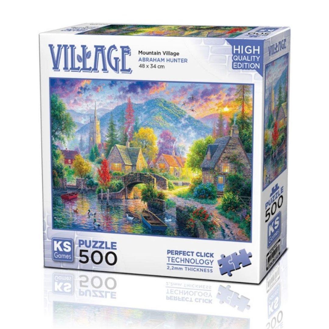 500 Parça Puzzle, KS GAMES, Mountain Village Puzzle 500 Parça 20046