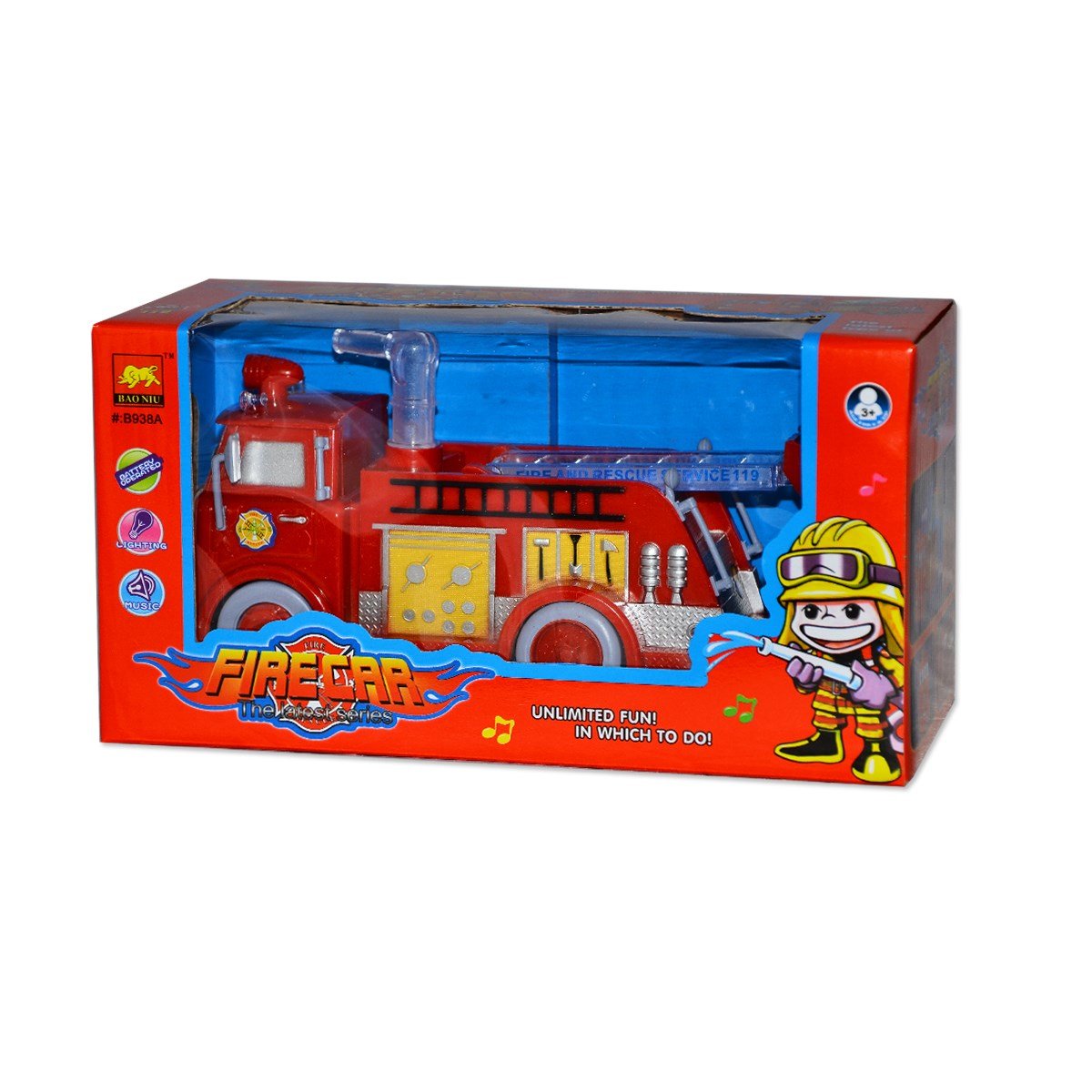 Baloncuklu İtfaiye Arabası Sesli ve Işıklı