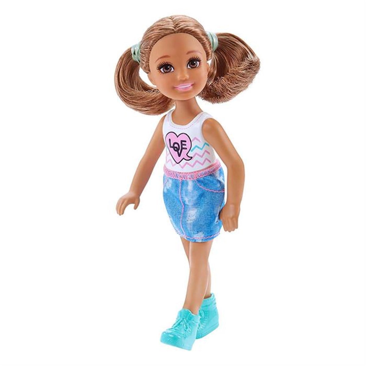 Barbie Aksesuarlı Chelsea Bebekler Kot Etekli DWJ33-DWJ28