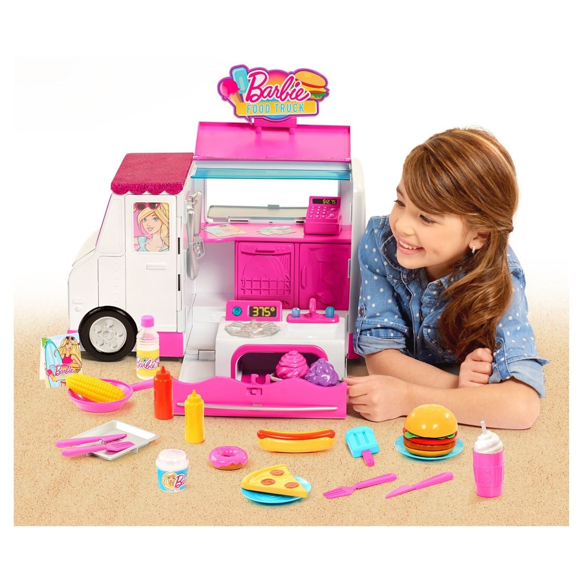 Barbie Yemek Kamyonu - Karavan Food Truck BAR06000