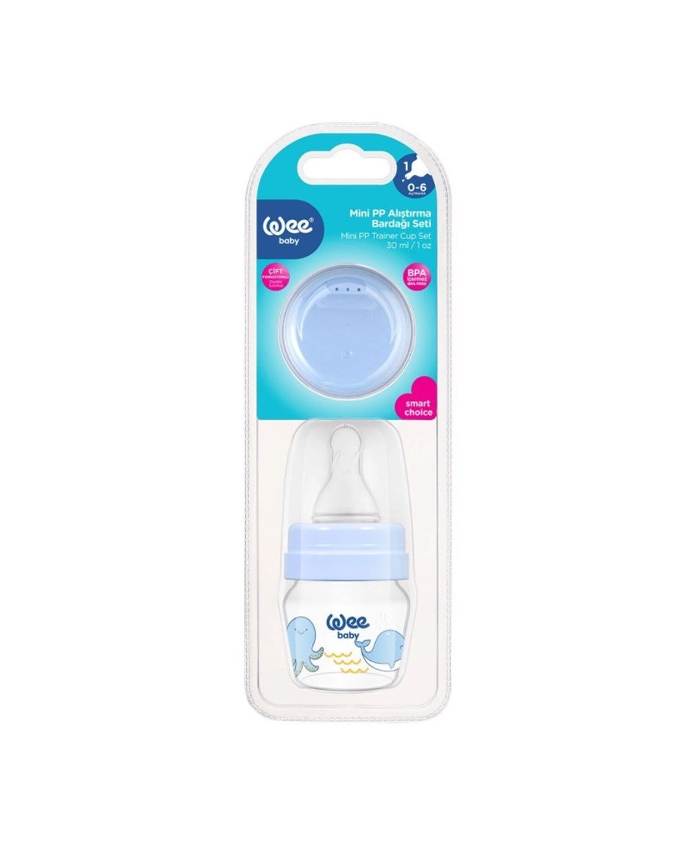 Bardaklar, WEE BABY, Wee Baby Mini PP Alıştırma Bardağı Seti 30 ml 778 Mavi