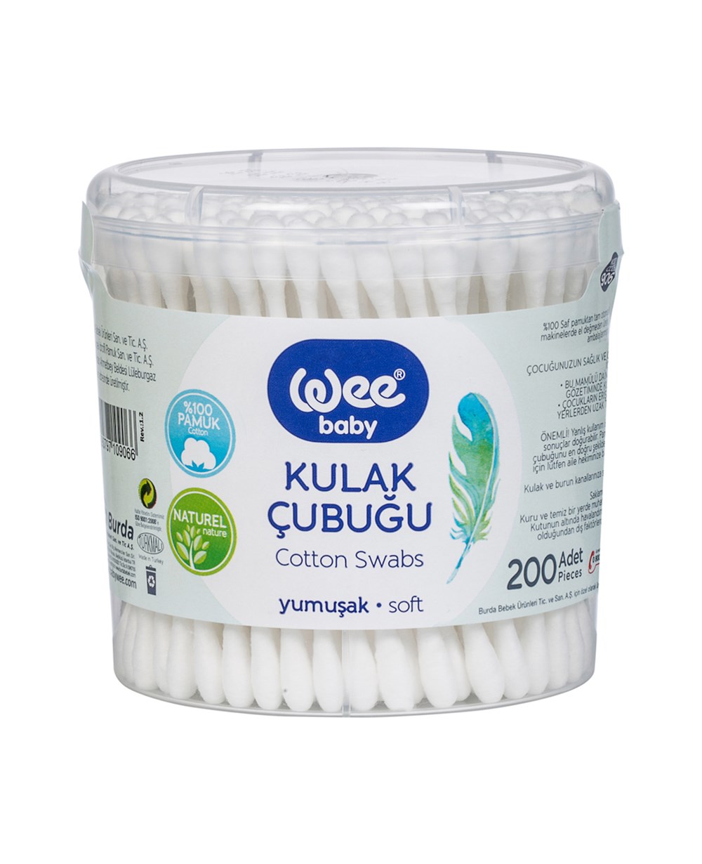 Bebek Bakım ve Sağlık, WEE BABY, Wee Baby Yumuşak Kulak Çubuğu 200'lü 906