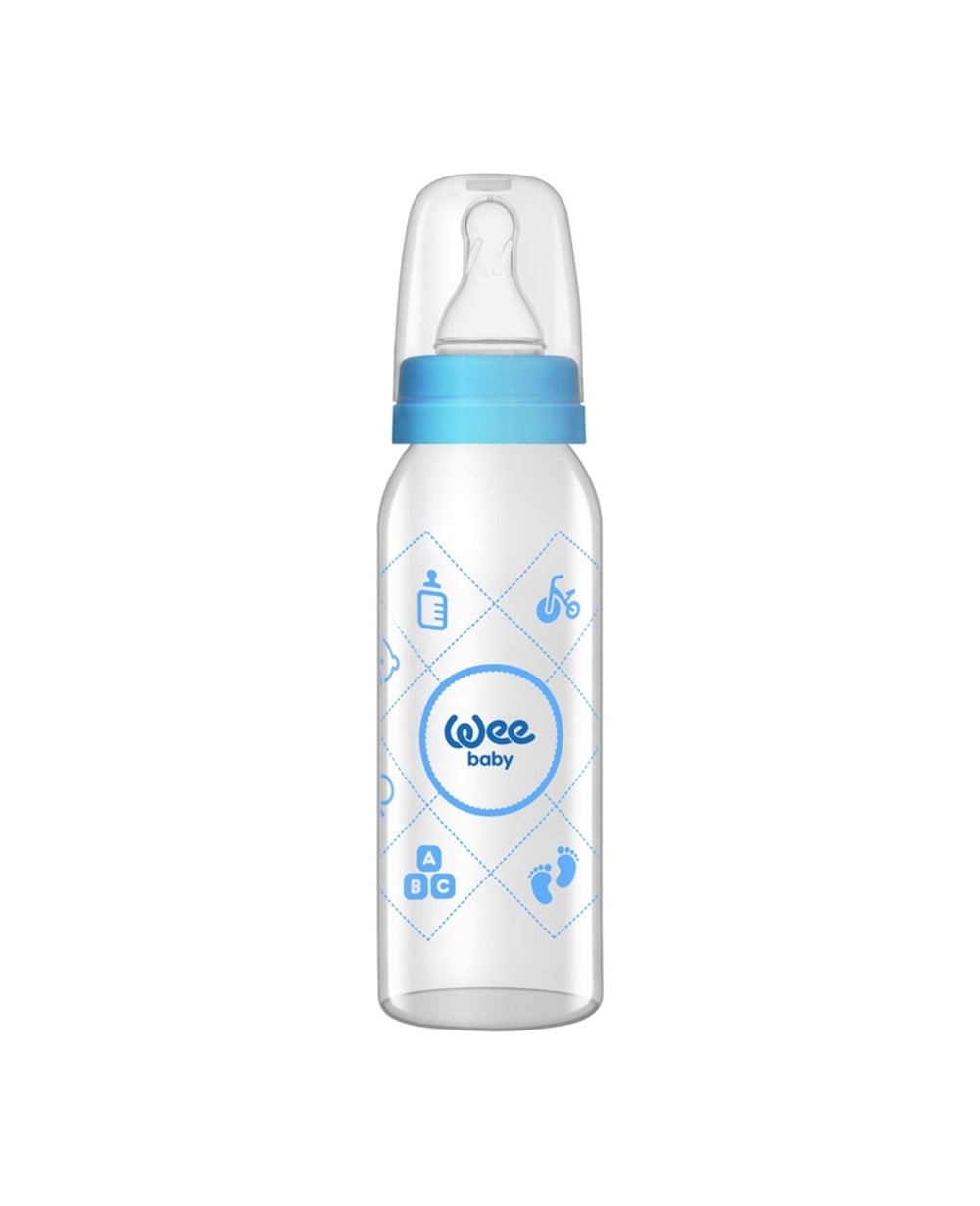 Biberon, WEE BABY, Wee Baby Klasik Cam Biberon 250 ml 876 Mavi