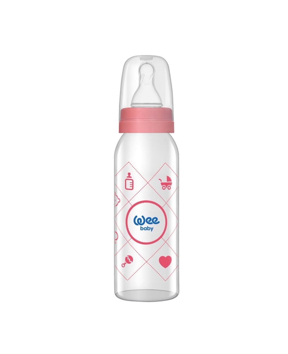 Biberon, WEE BABY, Wee Baby Klasik Cam Biberon 250 ml 876 Pembe