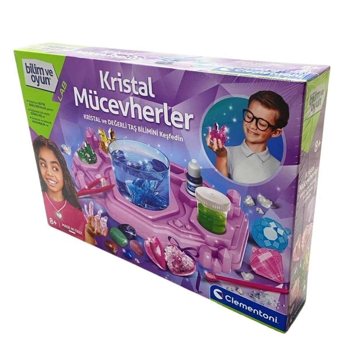 Bilim Oyun Setleri, Clementoni, Clementoni Bilim ve Oyun Kristal Mücevherler 64059