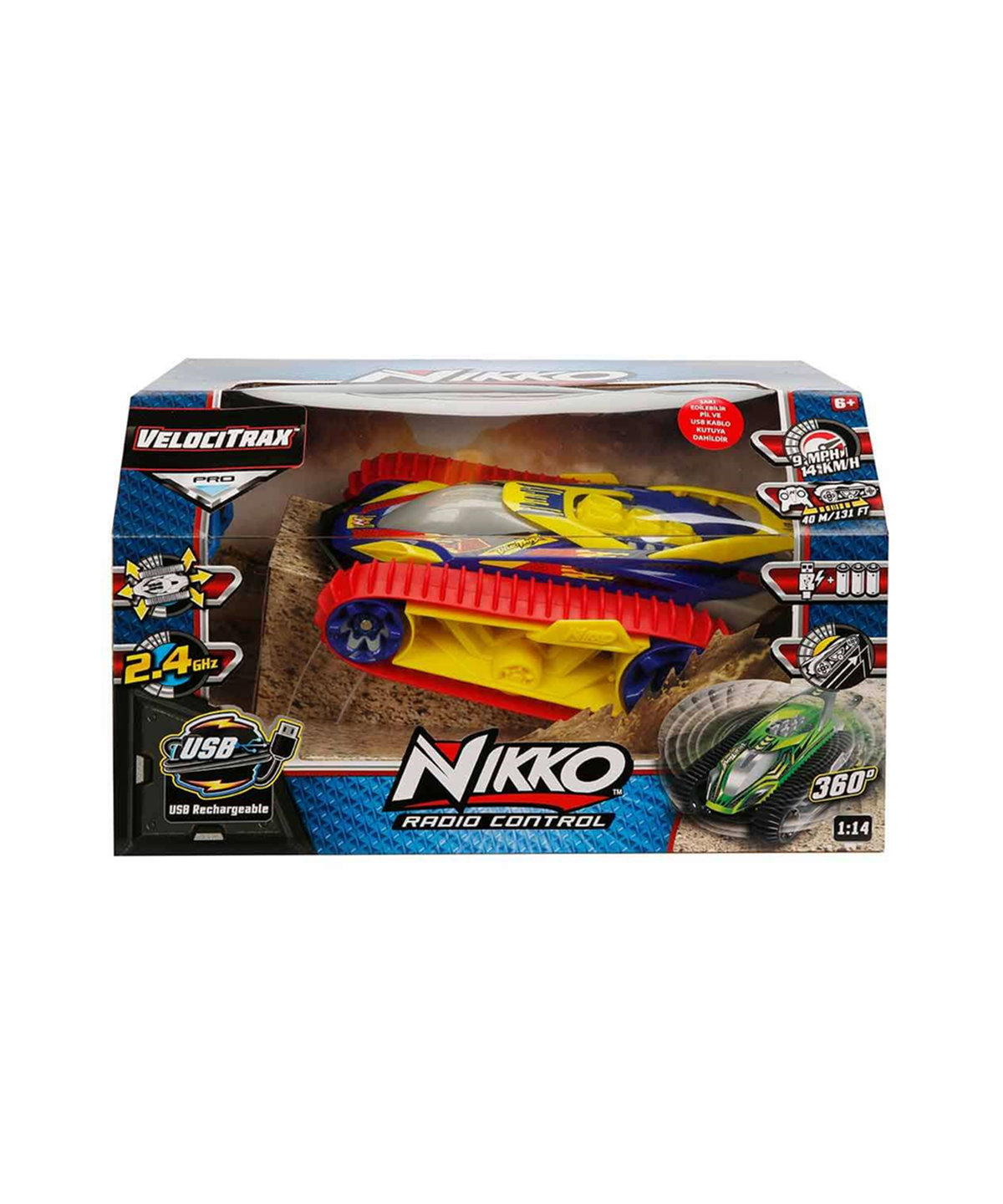 Breadcrumbut, Sunman, 1:14 Nikko VelociTrax Uzaktan Kumandalı Araba 00309 Sarı