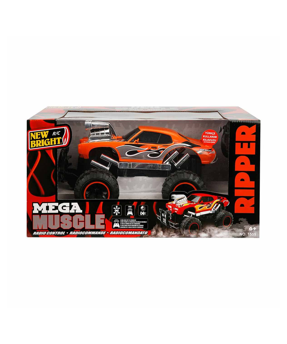 Breadcrumbut, Sunman, 1:15 Mega Muscle Ripper Uzaktan Kumandalı Araba 29 cm 15591 Turuncu