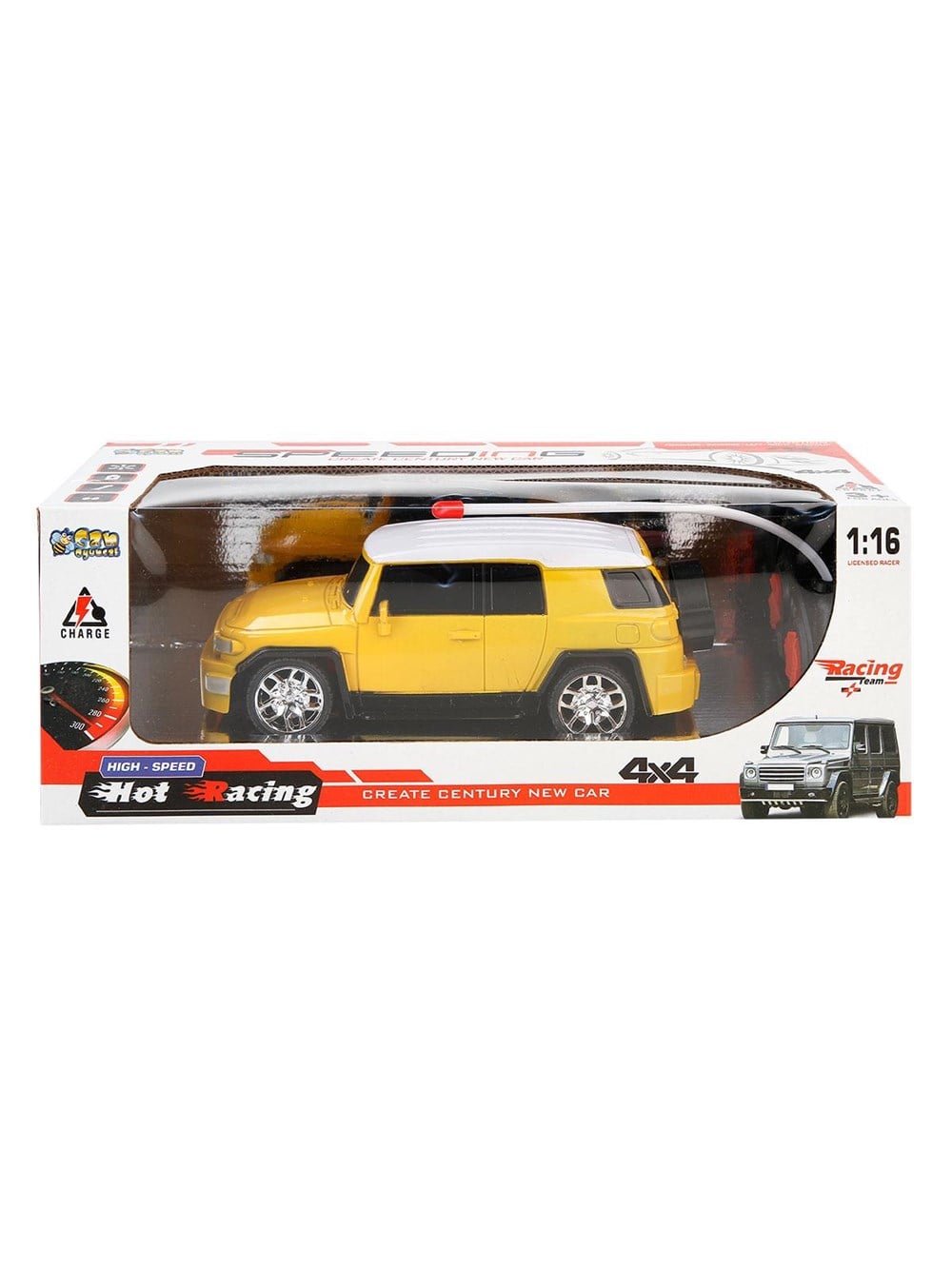 Breadcrumbut, Can Oyuncak, 1:16 Uzaktan Kumandalı Şarjlı 4x4 Araba 32838 Sarı
