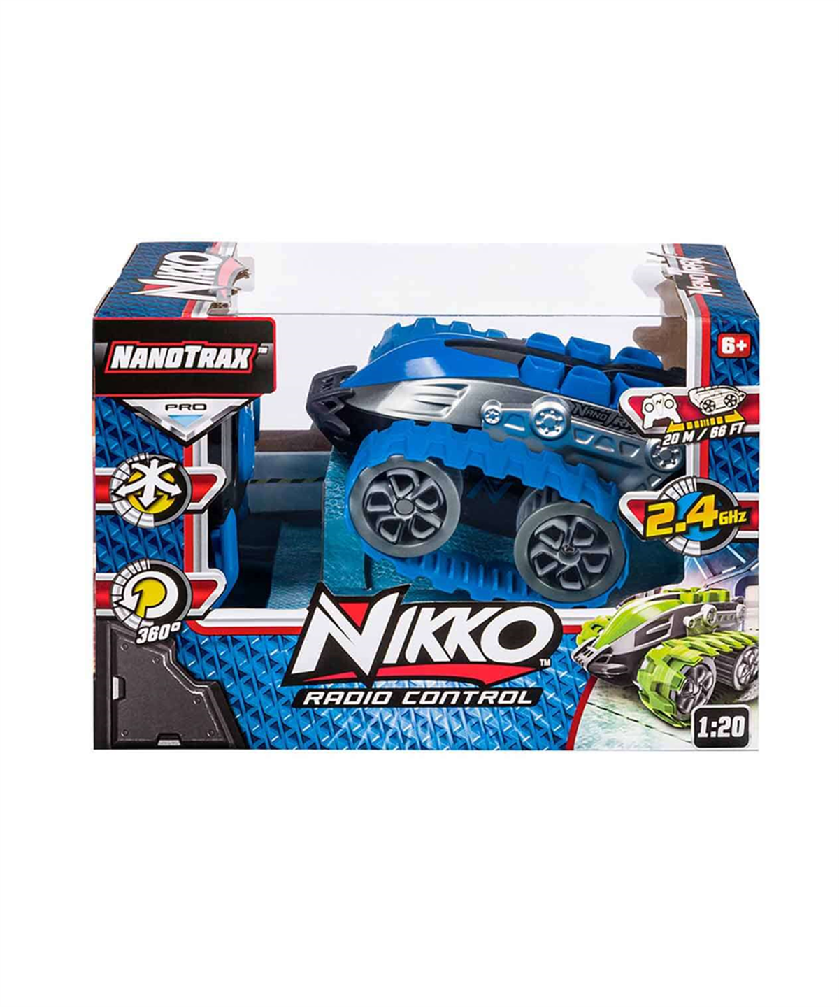 Breadcrumbut, Sunman, 1:20 Nikko Rc Nanotrax Uzaktan Kumandalı Araba 01801 Mavi