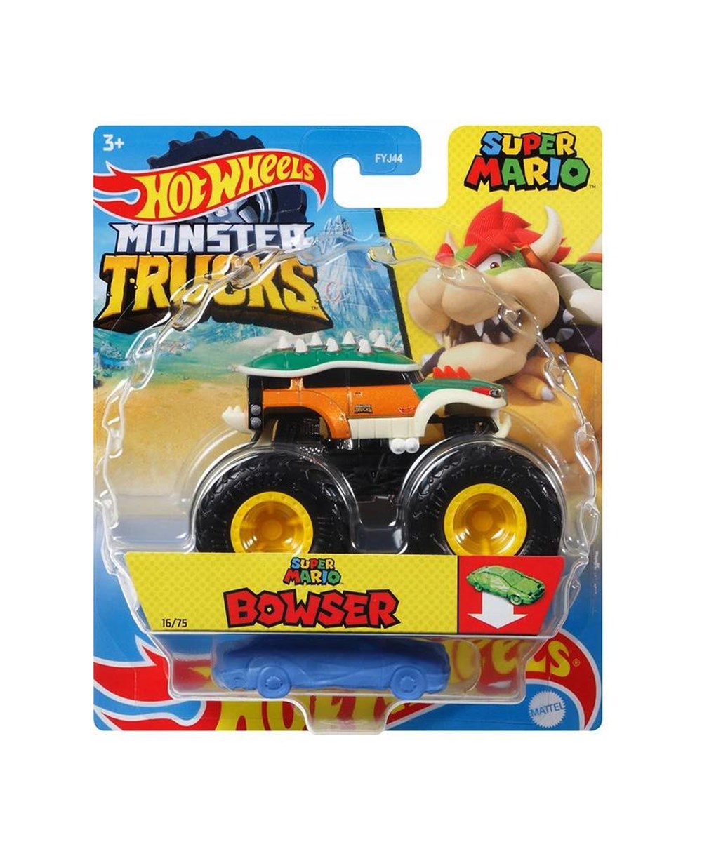 Breadcrumbut, Hot Wheels, 1:64 Hot Wheels Monster Trucks Araba FYJ44 GTH65 Super Mario Bowser