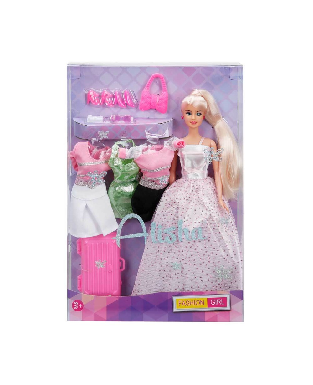 Breadcrumbut, Sunman, Alisha Aksesuarlı Bebek Oyun Seti 08386 Beyaz Elbise