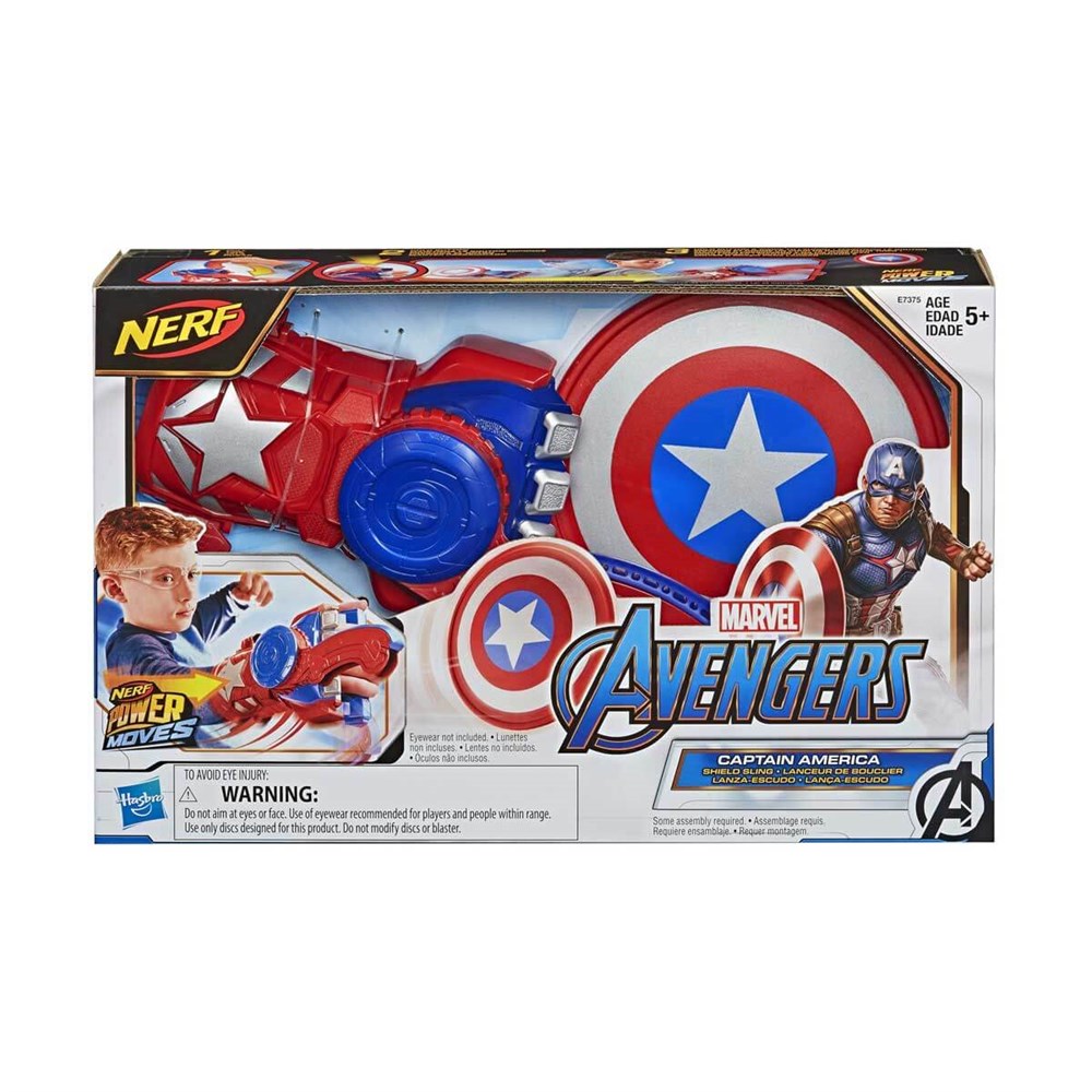 Breadcrumbut, Nerf, Avengers Power Moves Captain America Kalkanı ve Eldiveni E7375
