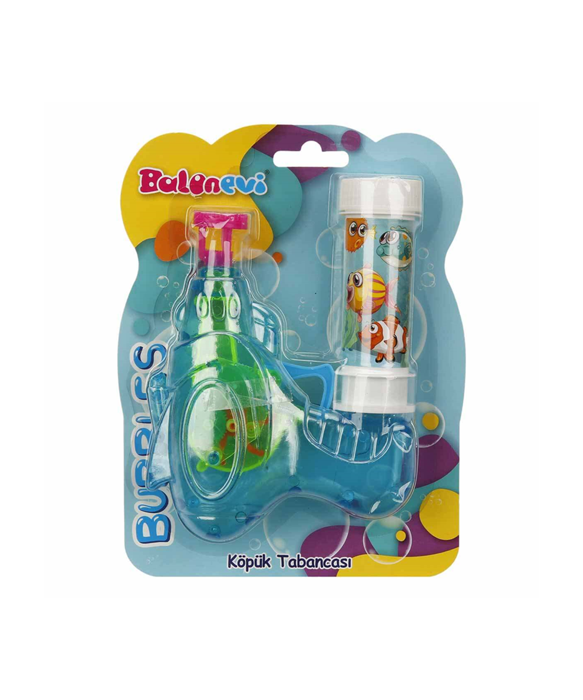 Breadcrumbut, BALONEVİ, Balonevi Köpük Balon Tabancası Blister 30133 Mavi