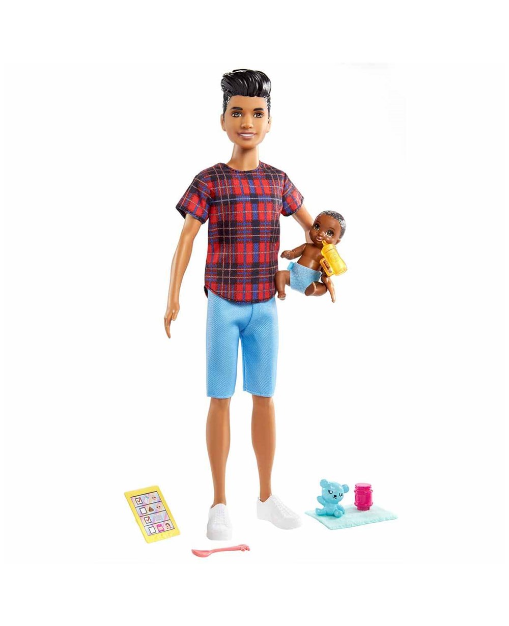 Breadcrumbut, Barbie, Barbie Bebek Bakıcısı Skipper Oyun Seti GRP10 GRP14 Esmer Erkek