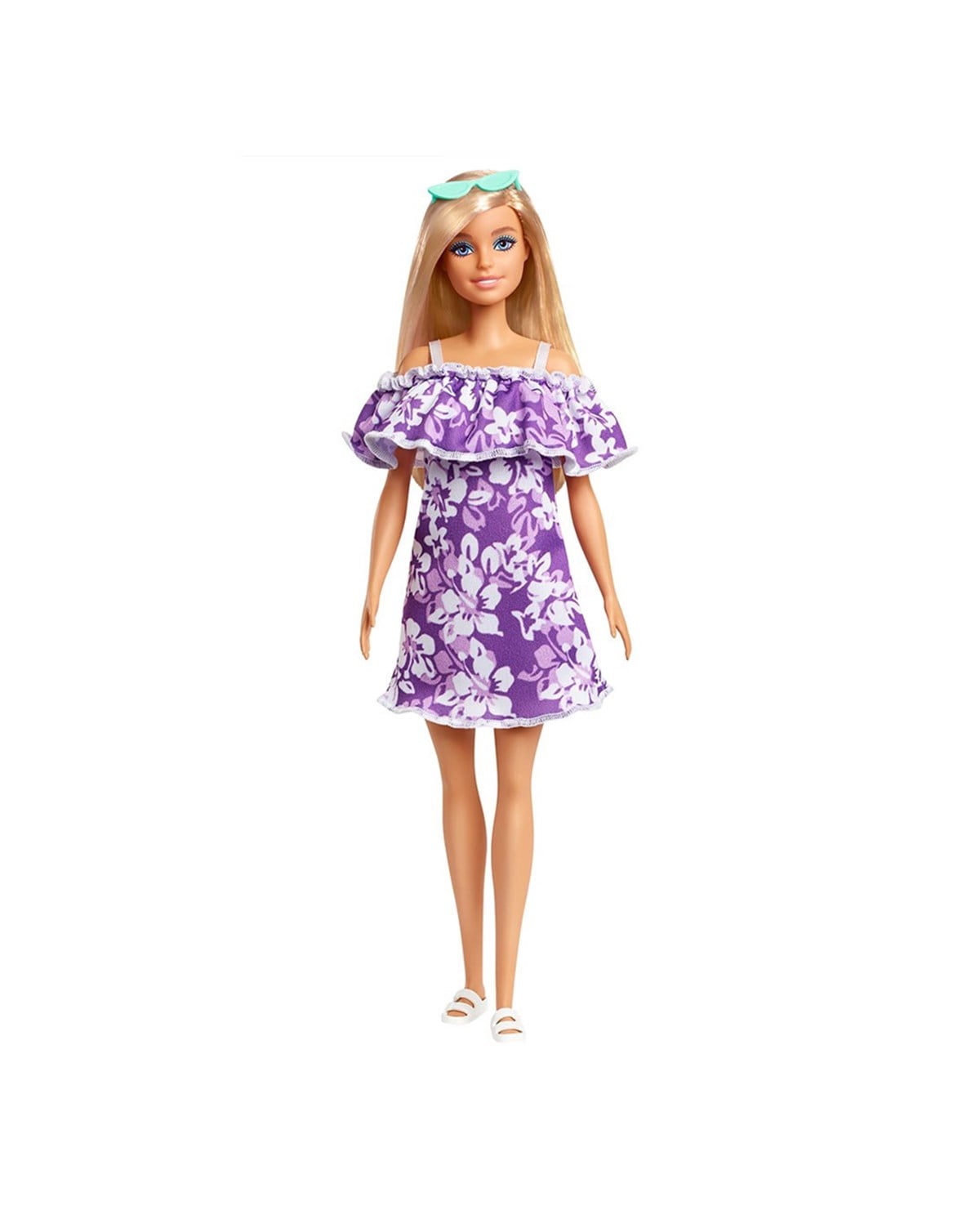 Breadcrumbut, Barbie, Barbie Bebek Serisi GRB35 GRB36 Sarı Saçlı Mor Elbiseli