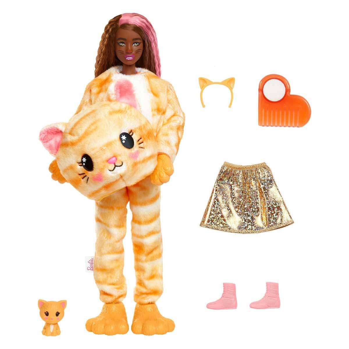 Breadcrumbut, Barbie, Barbie Cutie Reveal Bebekler HHG18 HHG20 Kedi