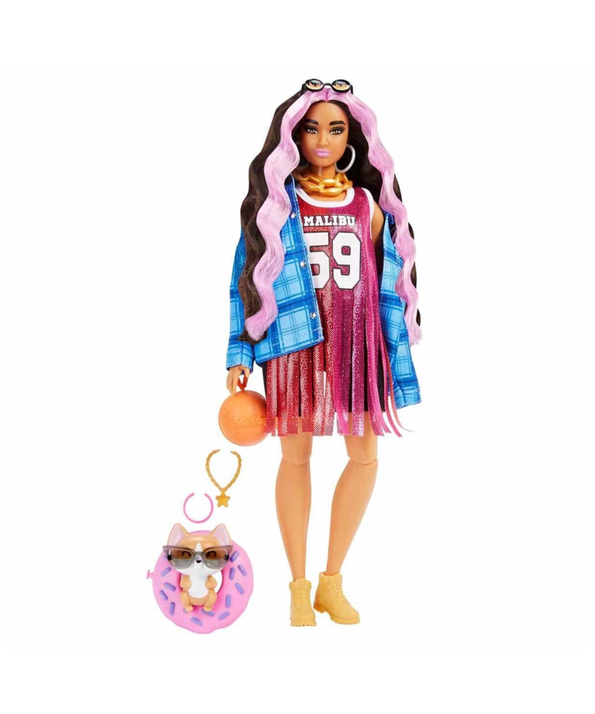 Breadcrumbut, Barbie, Barbie Extra Ekose Ceketli Bebek HDJ46