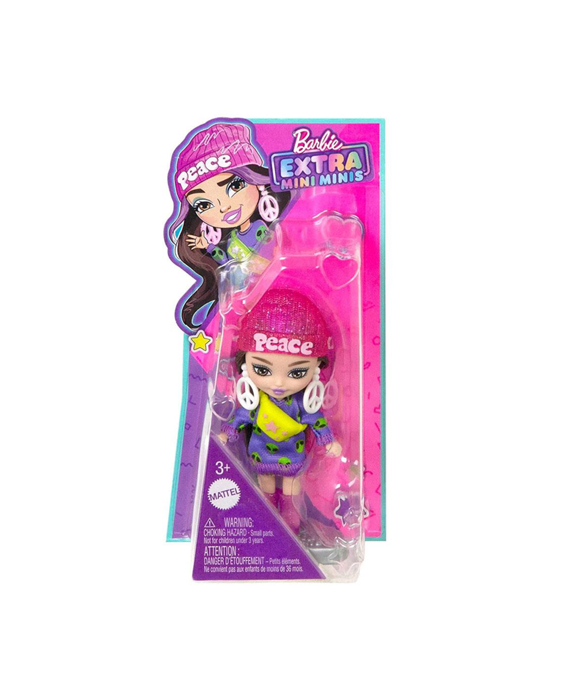 Breadcrumbut, Barbie, Barbie Extra Mini Minis Bebek Çeşitleri HLN44 HLN46 Kahverengi Saçlı
